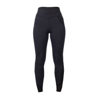 Leggings HKM Tammy con rodilleras de silicona para mujer Negro