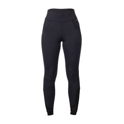 Leggings HKM Tammy con rodilleras de silicona para mujer Azul profundo