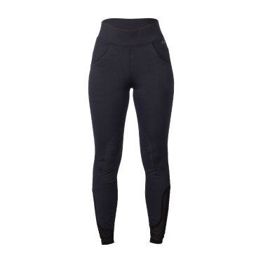Leggings HKM Tammy con rodilleras de silicona para mujer Azul profundo
