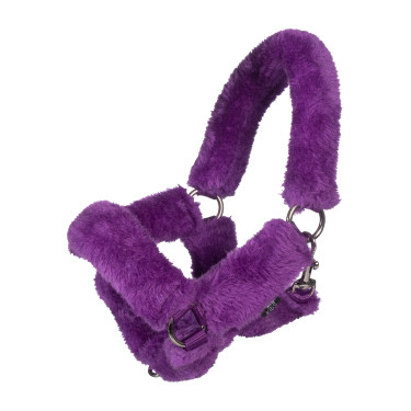 Cabezada HKM con borreguillo sintético Hobby Horse Lila oscuro Violeta Cabezada HKM con borreguillo sintético Hobby Horse Lila oscuro Violeta