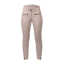 Pantalón HKM Pearl City de asiento completo de silicona para mujer Beige