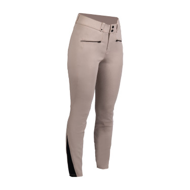 Pantalón HKM Pearl City de asiento completo de silicona para mujer Beige