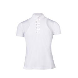 Polo de concurso HKM Glam para niño Blanco Polo de concurso HKM Glam para niño Blanco