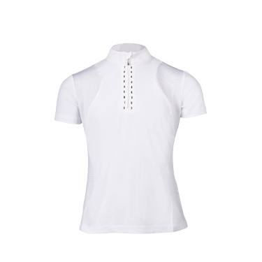 Polo de concurso HKM Glam para niño Blanco Polo de concurso HKM Glam para niño Blanco