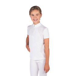 Polo de concurso HKM Glam para niño Blanco Polo de concurso HKM Glam para niño Blanco