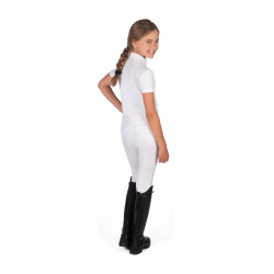 Polo de concurso HKM Glam para niño Blanco Polo de concurso HKM Glam para niño Blanco