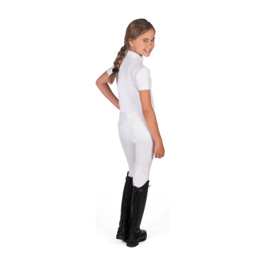 Polo de concurso HKM Glam para niño Blanco Polo de concurso HKM Glam para niño Blanco