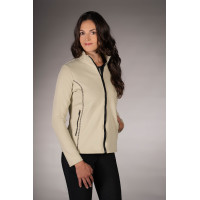 Sudadera con cremallera Lauria Garrelli Limone para mujer Gris / beige