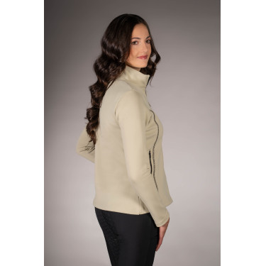 Sudadera con cremallera Lauria Garrelli Limone para mujer Gris / beige