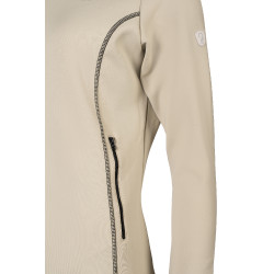 Sudadera con cremallera Lauria Garrelli Limone para mujer Gris / beige Sudadera con cremallera Lauria Garrelli Limone para mujer Gris / beige