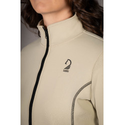 Sudadera con cremallera Lauria Garrelli Limone para mujer Gris / beige Sudadera con cremallera Lauria Garrelli Limone para mujer Gris / beige