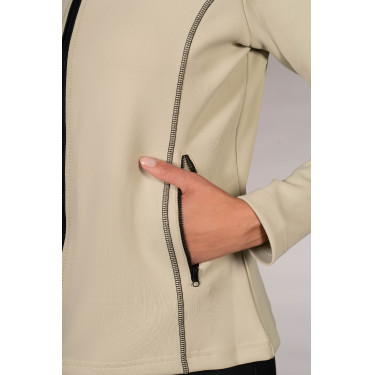 Sudadera con cremallera Lauria Garrelli Limone para mujer Gris / beige Sudadera con cremallera Lauria Garrelli Limone para mujer Gris / beige