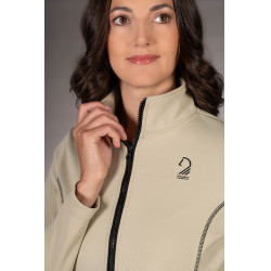 Sudadera con cremallera Lauria Garrelli Limone para mujer Gris / beige Sudadera con cremallera Lauria Garrelli Limone para mujer Gris / beige