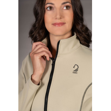 Sudadera con cremallera Lauria Garrelli Limone para mujer Gris / beige Sudadera con cremallera Lauria Garrelli Limone para mujer Gris / beige