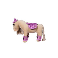 Conjunto de diseño Cuddle Horse HKM Fucsia Rosa