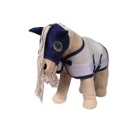 Conjunto antimoscas Cuddle Horse HKM Gris / azul