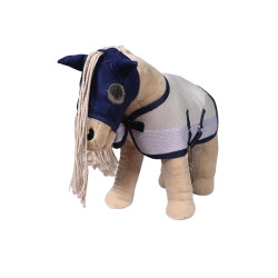 Conjunto antimoscas Cuddle Horse HKM Gris / azul