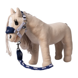 Set de cabestros Cuddle Horse HKM Gris / azul