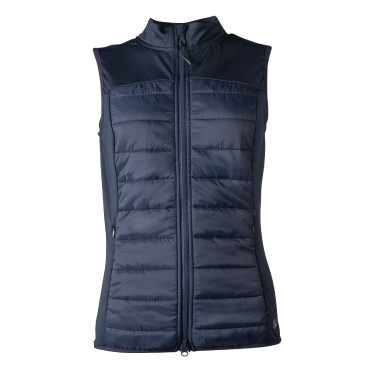 Chaleco sin mangas HKM de jersey/nylón Basel II Style para mujer Azul profundo