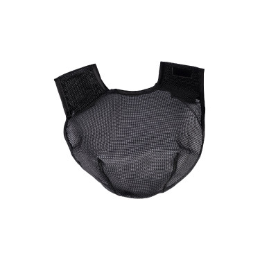 Protector de nuca HKM con velcro, paquete de 3 Negro