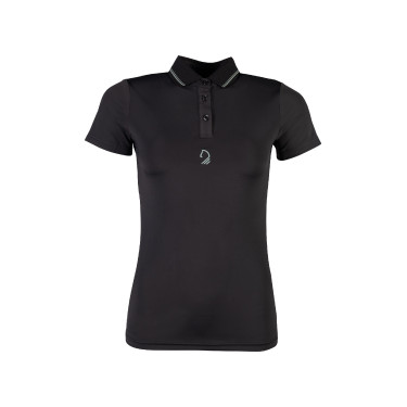 Polo Laura Garrelli Limone de manga corta para mujer Negro Polo Laura Garrelli Limone de manga corta para mujer Negro