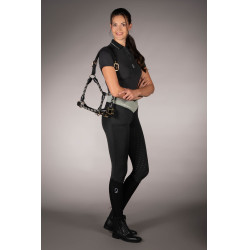 Polo Laura Garrelli Limone de manga corta para mujer Negro Polo Laura Garrelli Limone de manga corta para mujer Negro