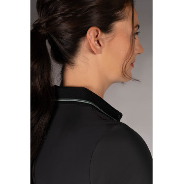 Polo Laura Garrelli Limone de manga corta para mujer Negro Polo Laura Garrelli Limone de manga corta para mujer Negro