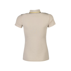 Polo Laura Garrelli Limone de manga corta para mujer Gris / beige Polo Laura Garrelli Limone de manga corta para mujer Gris / beige