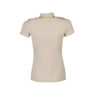 Polo Laura Garrelli Limone de manga corta para mujer Gris / beige Polo Laura Garrelli Limone de manga corta para mujer Gris / beige