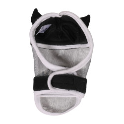 Máscara antimoscas HKM con parte para Hobby Horse Negro