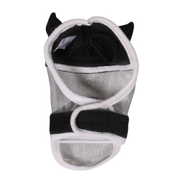 Máscara antimoscas HKM con parte para Hobby Horse Negro