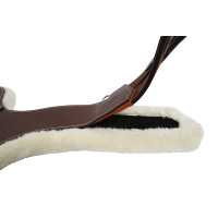 Forro para cincha con babera Antares de borreguillo sintético