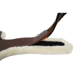 Forro para cincha con babera Antares de borreguillo sintético