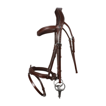 Brida Signature sport de Antares con muserola combinada Castaño Marr&amp;amp;amp;oacute;n