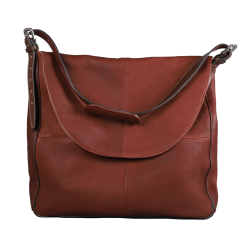 Bolso bandolera Antares de cuero Milano Avellana Marr&amp;amp;amp;oacute;n