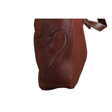 Bolso bandolera Antares de cuero Milano Avellana Marr&amp;amp;amp;oacute;n