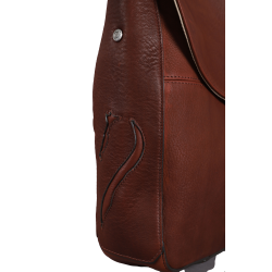 Bolso bandolera Antares de cuero Milano Avellana Marr&amp;amp;amp;oacute;n