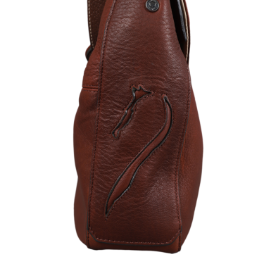 Bolso bandolera Antares de cuero Milano Avellana Marr&amp;amp;amp;oacute;n