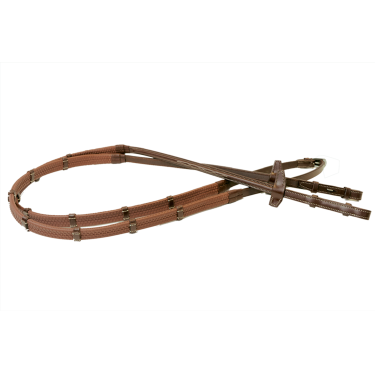 Riendas Signature by Antares de goma 16 mm con 7 topes