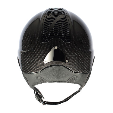 Casco Antares Precision Carbono visera estándar Negro / negro / cromo / negro