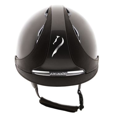 Casco Antares Origin Premium con visera estándar Bison barnizado