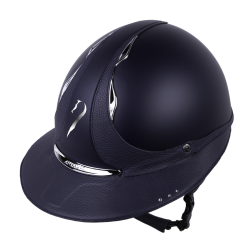 Casco Antares Origin Galaxy visera Eclipse Swarovski Azul / cuero azul