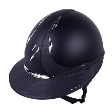 Casco Antares Origin Galaxy visera Eclipse Swarovski Azul / cuero azul