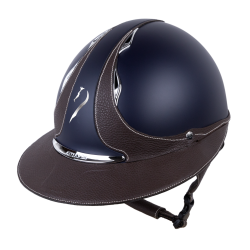 Casco Antares Origin Galaxy visera Eclipse Azul / cuero marrón
