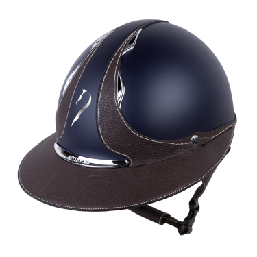 Casco Antares Origin Galaxy visera Eclipse Azul / cuero marrón