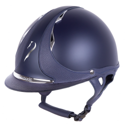 Casco Antares Origin Galaxy con visera estándar Azul / cuero azul