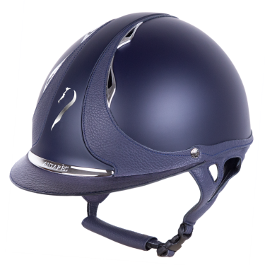 Casco Antares Origin Galaxy con visera estándar Azul / cuero azul