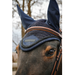 Capucha antimoscas Equithème Pearl Marino Azul marino