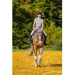 Capucha antimoscas Equithème Pearl Gris pardo Marr&amp;amp;amp;oacute;n