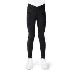 Legging Infantil Flora “Je T’aime” – Equithème Negro